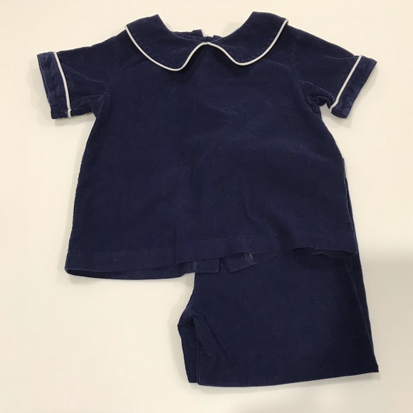 Everyday Heirloom Other - Boys Navy Corduroy Pant Set